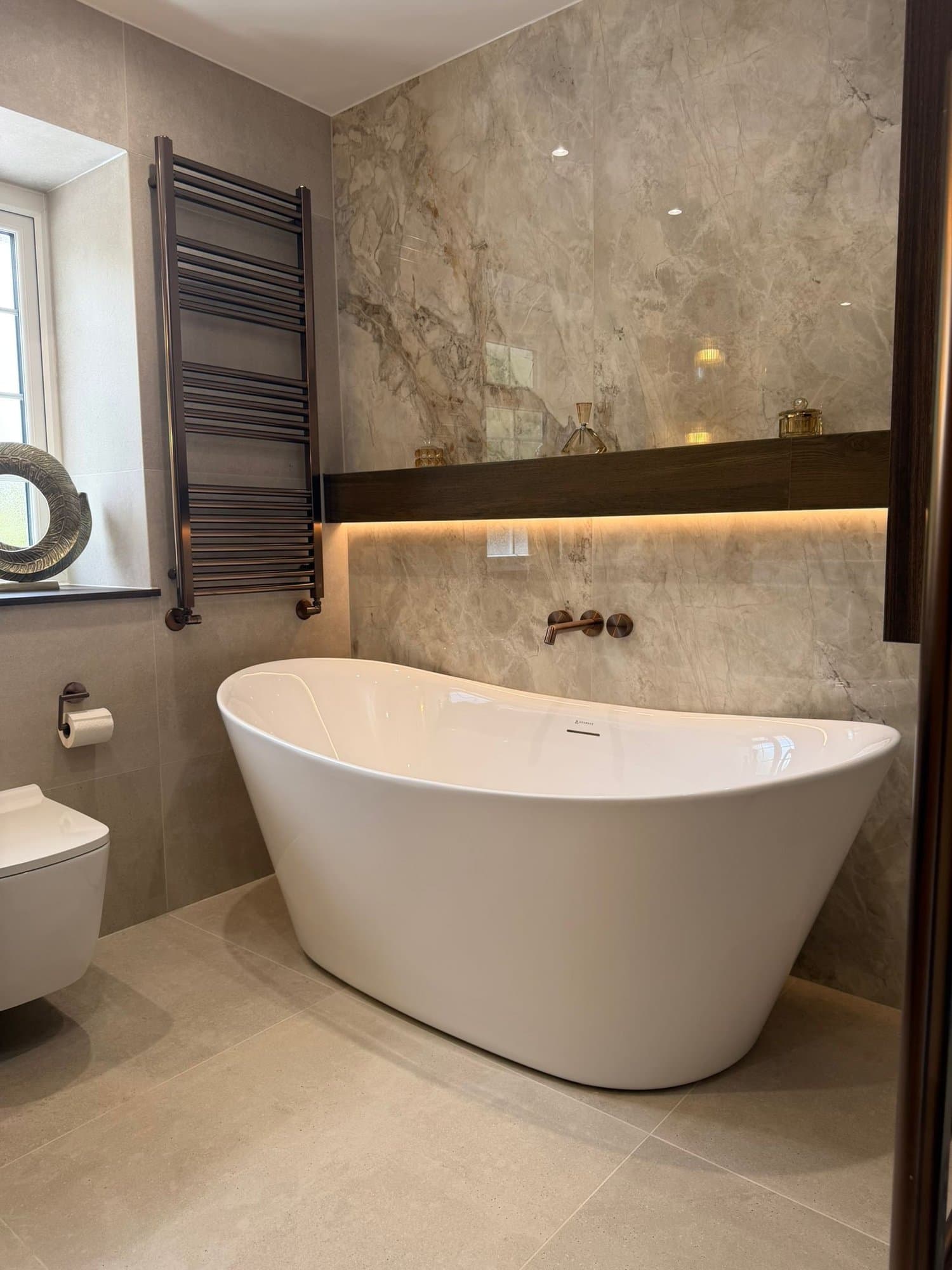 The Dark Timber Bathroom