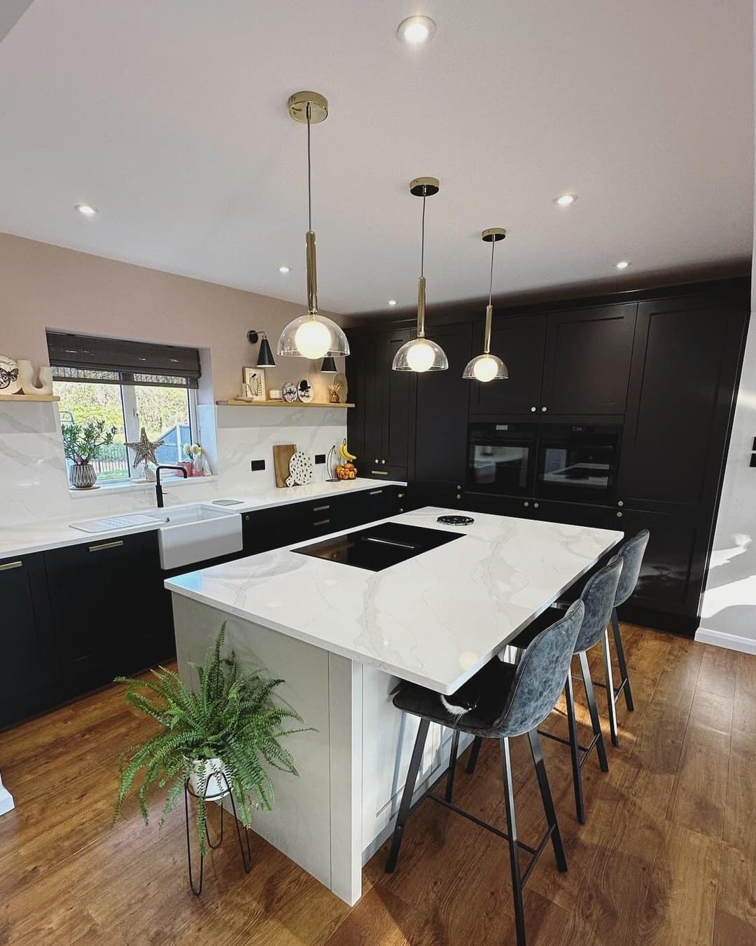 The Black Shaker Kitchen after the renovation